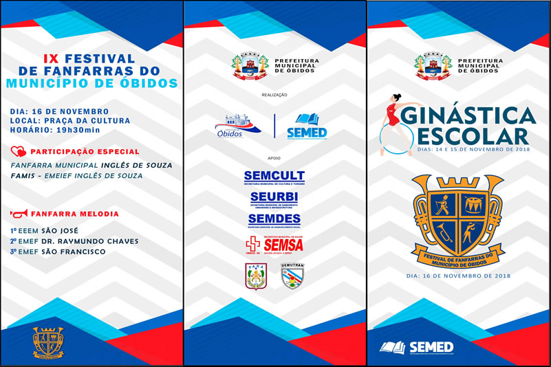 Confira a programação da Ginástica Escolar e IX Festival de Fanfarras de Óbidos